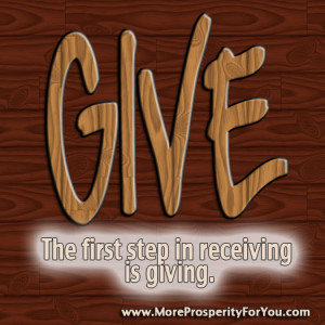 Prosperity Law of Receiving